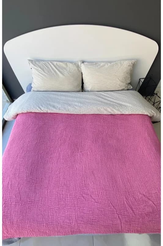 Müslin Yatak Örtüsü/Pike 4 Katlı 240 x 230 Çift Kişilik