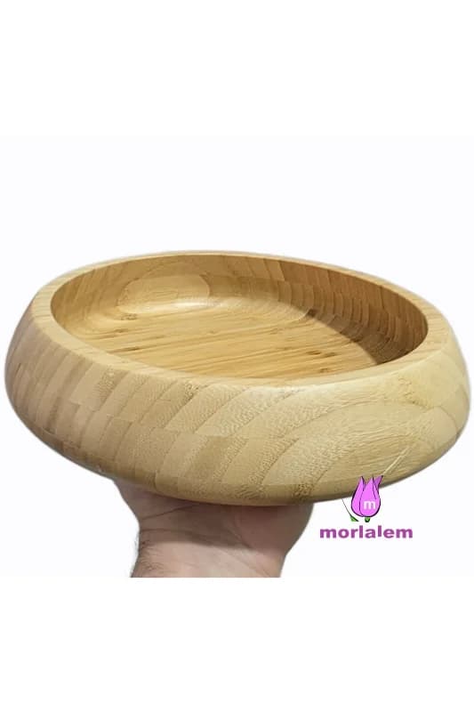 29cm Yuvarlak Kavisli Büyük Saksı Sunumluk Mum Tabağı Tepsi Silikon Kalıp K-1535