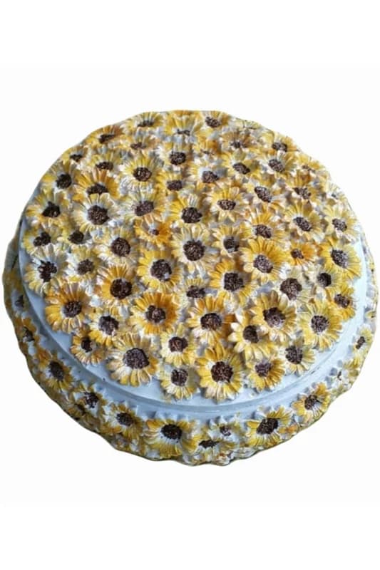 14cm Kutu, Papatya Çiçek Kabartmalı Kutu Silikon Kalıp K-282
