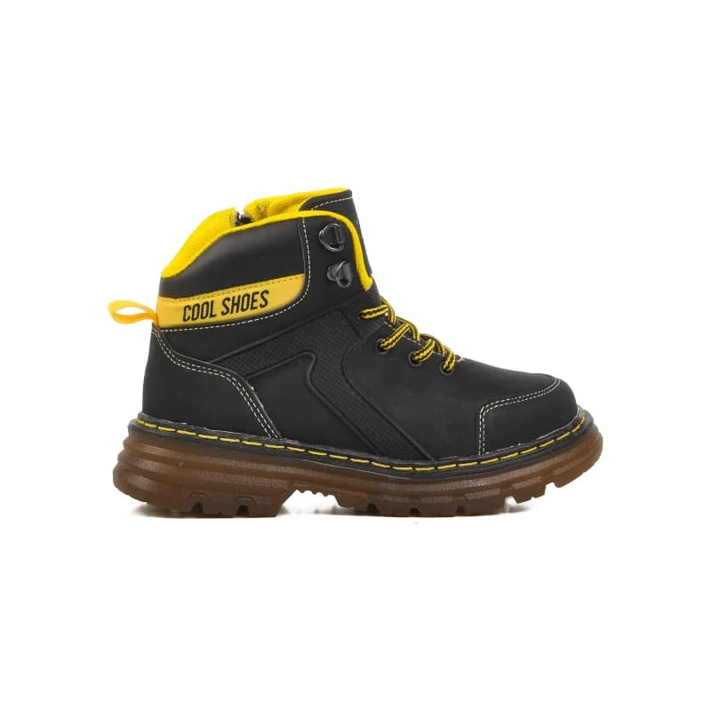 Aspor Siyah Fermuarlı Unisex Çocuk Bot