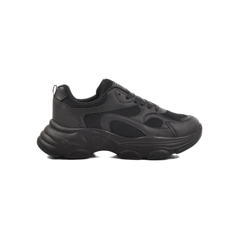 Aspor Siyah Fileli Kadın Spor Ayakkabı Sneaker
