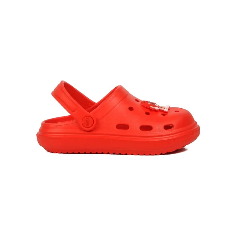 Aspor Kırmızı Unisex Sabo Çocuk Terlik