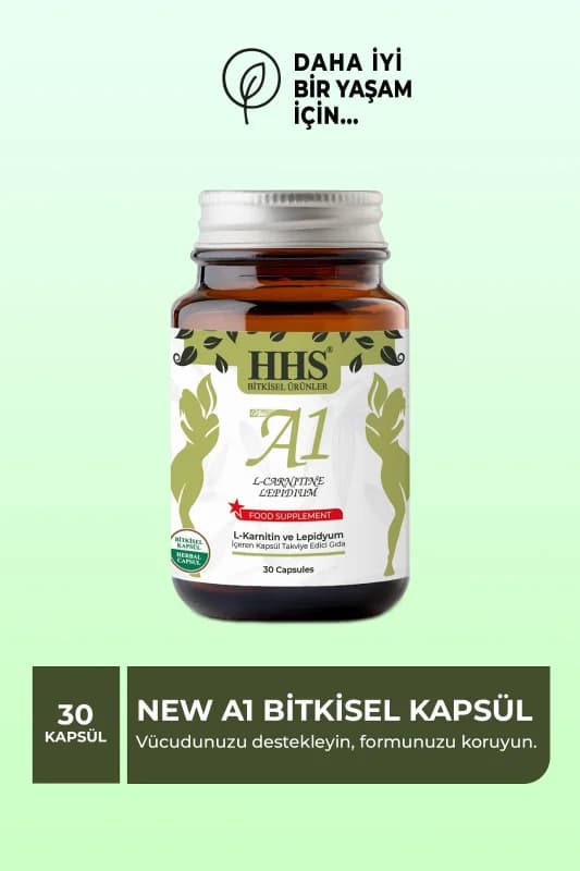 A1 L-Carnitine Lepidium Bitkisel 30 Kapsül