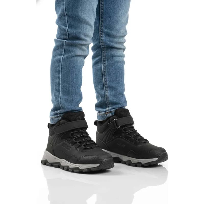 Cool Siyah Gri Cırtlı Erkek Çocuk Outdoor Bot
