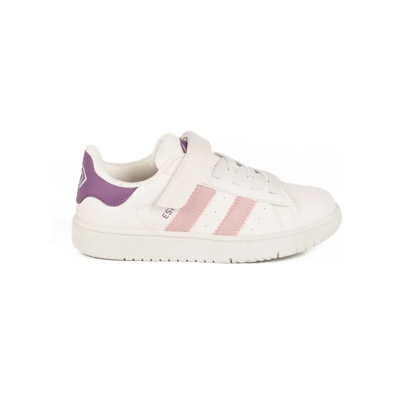 Cool Beyaz Pudra Cırtlı Kız Çocuk Sneaker