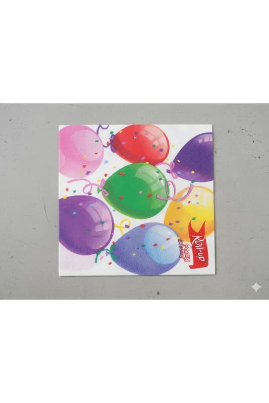 BAKBURAYA YAPAY ÇİÇEKÇİLİK 1 paket Balon konseptli peçete 33*33 20 li paket