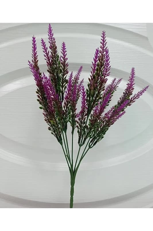YASİMAYapay Bitki Fuşya Lavanta Demeti Pudrasız Model Yapay Dekor Yeşillik Aranjman35Cm7DallıLAVANTA