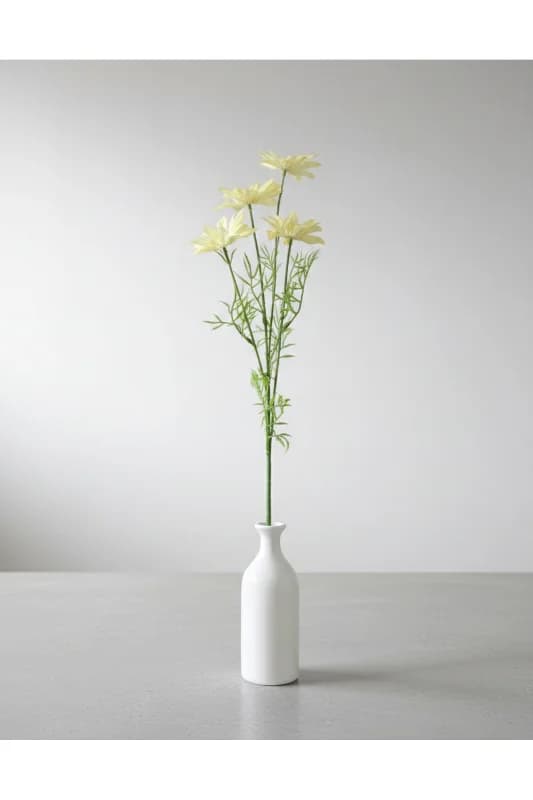 YASİMA 4 KAFALI 75 CM SARI PAPATYA EV DEKORASYON
