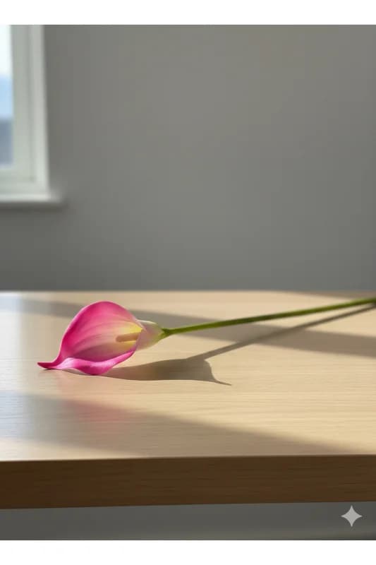 yapay çiçek evi 1 adet tekli pembe gala ev vazo dekor süsü