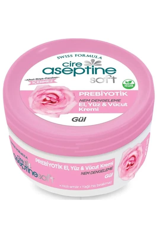 Soft Gül Özlü Nem Dengeleyici Ve Besleyici Prebiyotikli Krem 200ml