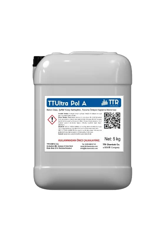 TTUltraPolA Beton Cilası, Şeffaf Yüzey , Tozuma Önleyici Kaplama Malzemesi-5 kg