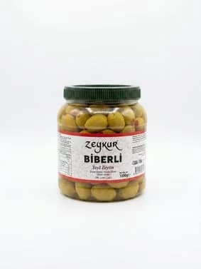 Zeykur Yeşil Biberli Zeytin 1 Kg