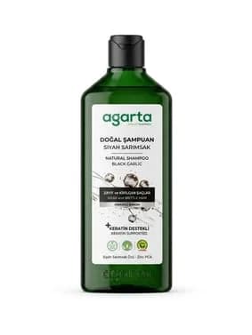 Agarta Doğal Saç Dökülmesine Karşı Siyah Sarımsaklı Şampuan 400 ml