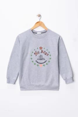 Kız Çocuk Hz Aişe Baskılı Pamuklu Sweat
