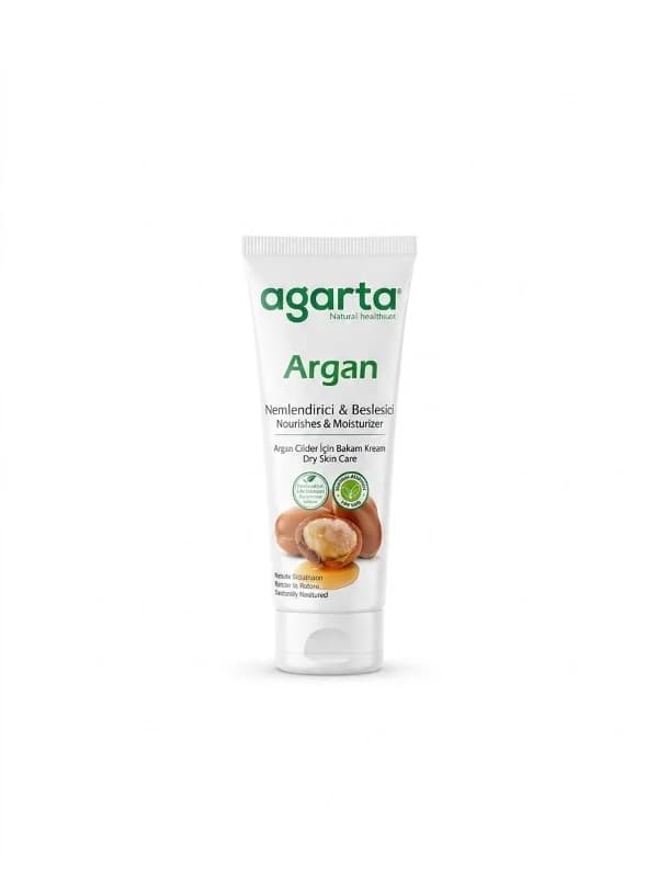 Agarta Doğal Yüz Ve El Besleyici Argan Yağlı Cilt Bakım Kremi 75 ml