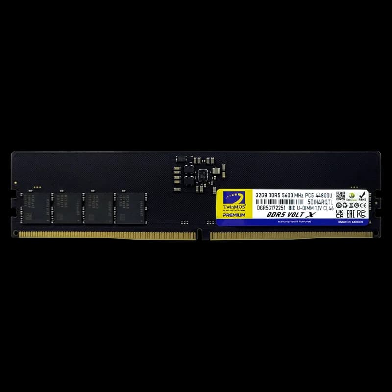 TwinMOS TMD532GB5600U46WO, VoltX, 32GB, DDR5,  5600MHz, CL46, 1.1V Desktop Ram