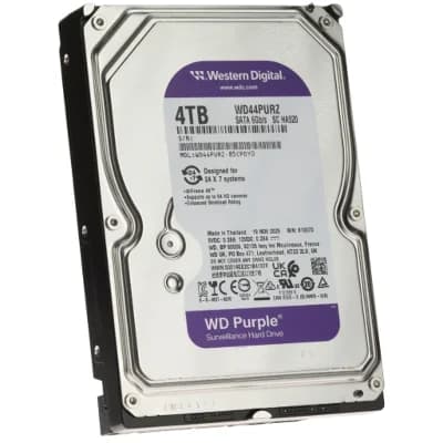 WD PURPLE WD44PURZ 3,5" 4TB, 128Mb, 5400 Rpm, 7/24 Güvenlik HDD (Türkiye Distribütörü Garantili)
