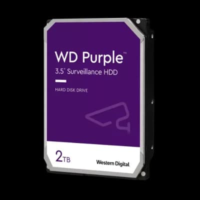 WD PURPLE, WD23PURZ,  3.5", 2TB, 256Mb, 5400 Rpm, 7/24 Güvenlik, HDD (Türkiye Distribütörü Garantili)