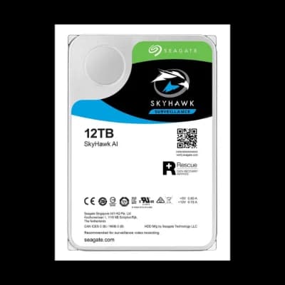 SEAGATE SKYHAWK AI, ST12000VE001, 3.5", 12TB, 256Mb, 7200Rpm, Güvenlik, HDD