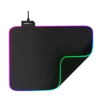 Rampage MP-21, PULSAR M RGB, 252x328x3mm, RGB Led, Gaming, MOUSE PAD (Siyah)
