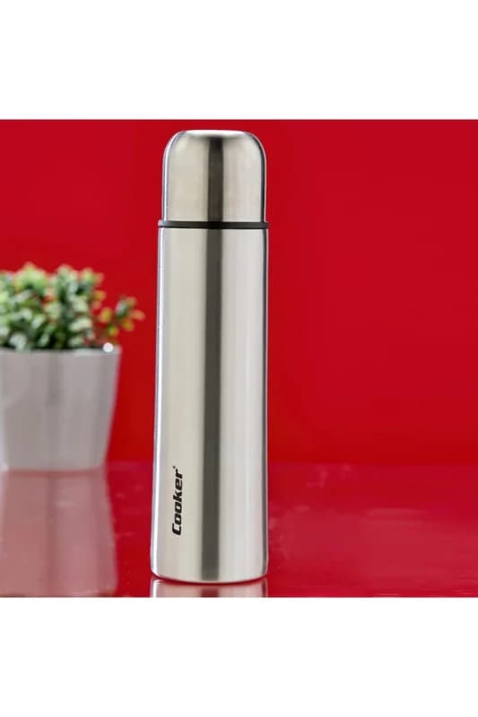 0.5LT Krom Termos Paslanmaz Çelik - Sızdırmaz Kapak = Bardak