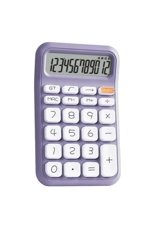 PM-25411 Mor 12 Haneli Hesap Makinesi