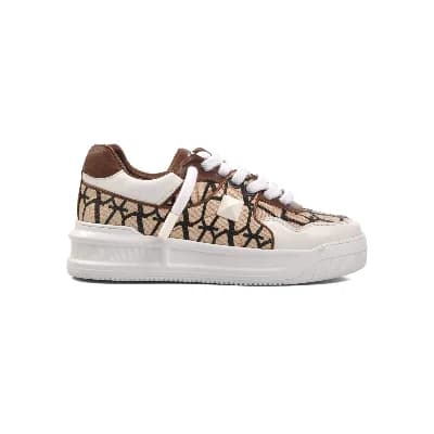 Aspor Kahve Beyaz Erkek Sneaker Premium
