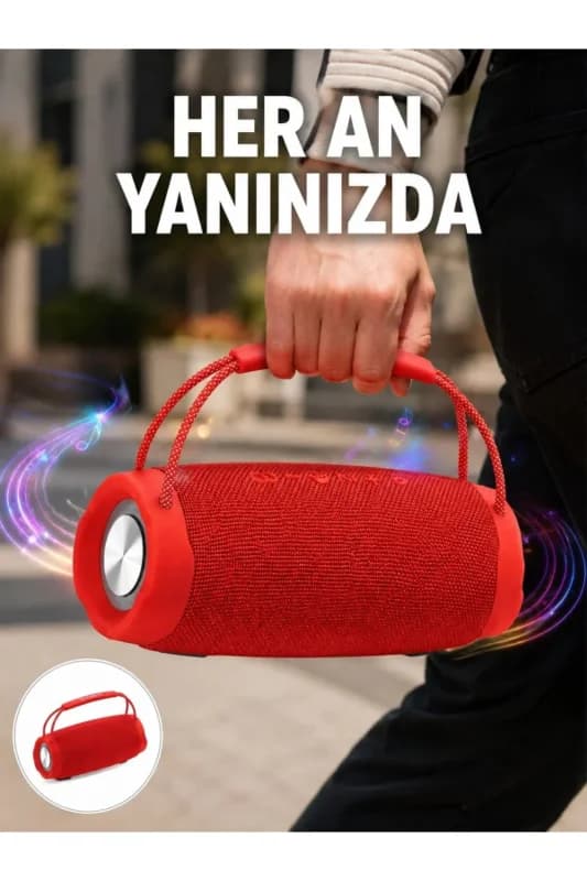 TF Kart ve AUX Destekli IPX6 Suya Dayanıklı Bluetooth Hoparlör Yeni Nesil