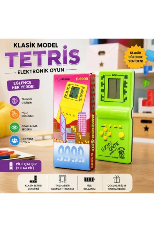 Tetris - 9999 Oyun - Nostaljik Oyun Konsolu
