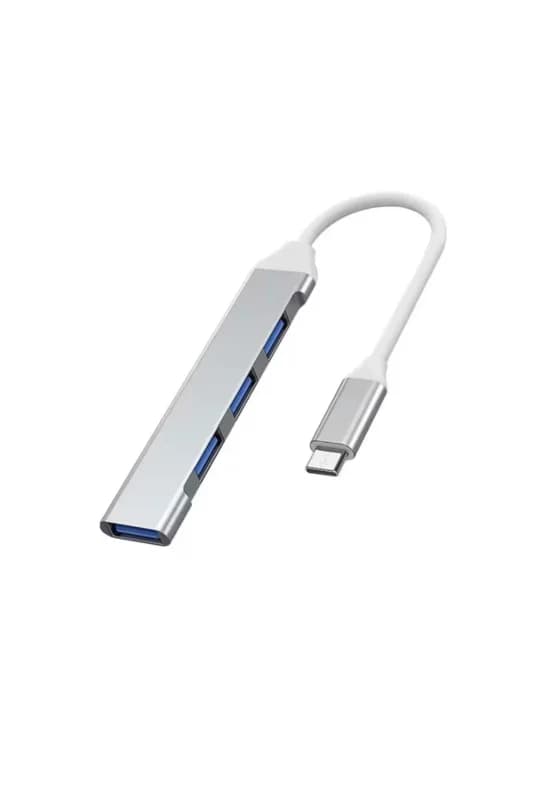 Type-C USB Çoklayıcı Hub | 1x USB 3.0 + 3x USB 2.0 | Yüksek Hızlı Dönüştürücü Adaptö
