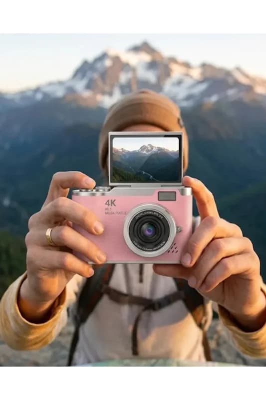 LK007 Fotoğraf Makinesi Pembe