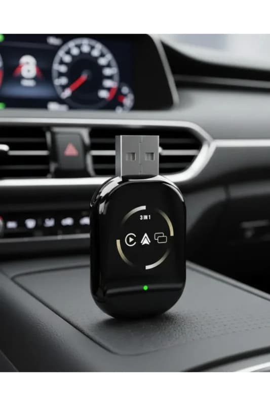 Kablosuz CarPlay Android Auto Adaptörü Otomatik Eşleşme