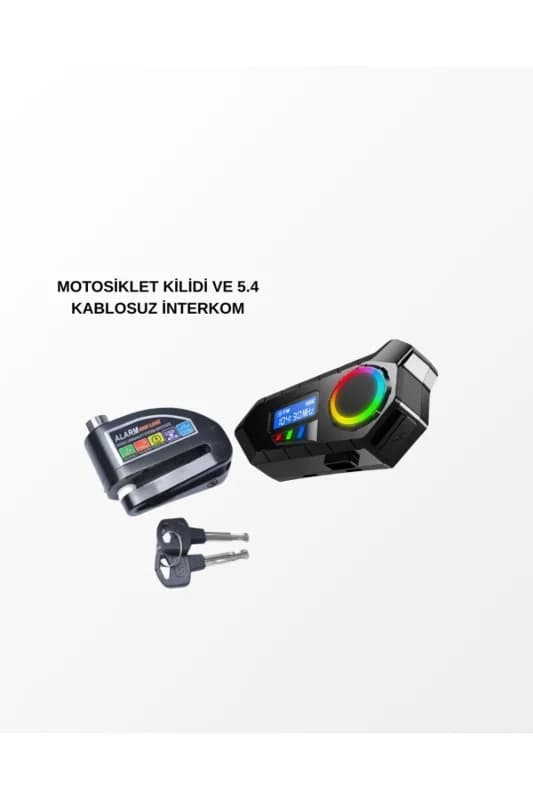 Bluetooth 5.4 Kablosuz İnterkom+ Motor Disk Kilidi