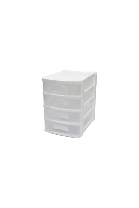 Tonton - NO:2 Çekmece 4 Katlı 16.5X21.5X24CM Beyaz Veya Siyah Herhangi Bir Renk Gönderilir