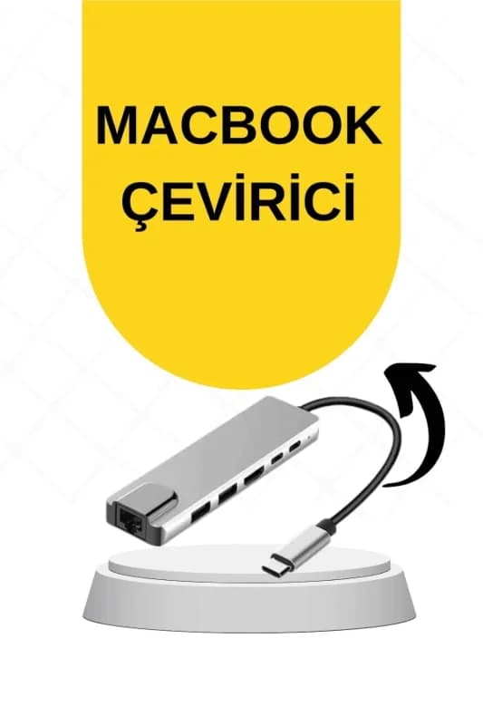 Macbook Pro/air Uyumlu USB Type-C 8 In 1 Hub Dönüştürücü Çevirici Çoklayıcı USB Hdmı Micro Sd 8 Giri