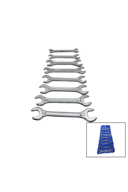8 Parça Ağzı Açık 6-22MM Anahtar Takımı