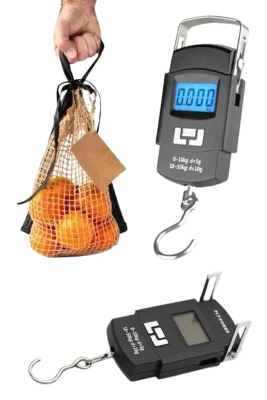 Profesyonel El Terazisi El Kantarı 50 Kg Dijital Göstergeli Tartı