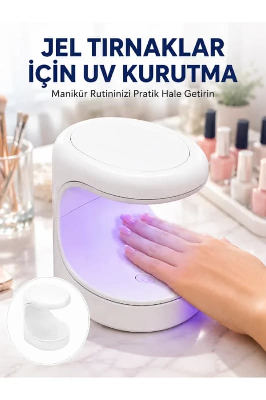 Kalıcı Oje Kurutucu UV Led Teknolojisi Taşınabilir Mini Tırnak Kurutucu Yeni Nesil
