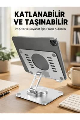 Taşınabilir Katlanır Tablet Braketi Masaüstü Stand Yeni Nesil