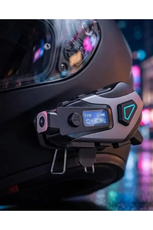 Kask İçi Bluetooth Kulaklık Kamera Özellikli Uzun Pil Ömrü ve Su Geçirmez