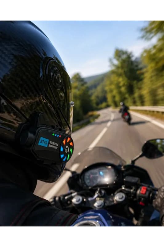 Motosiklet Kask Kamera Sistemi Gece Görüş Destekli Bluetooth ve Uzun Pil