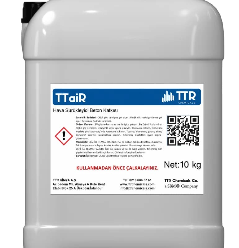 Ttair Hava Sürükleyici Beton Katkısı-10 Kg