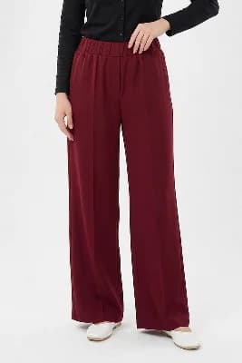 Beli Lastikli Geniş Paça Pantolon 5580 Vizon