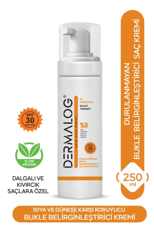 DERMALOG Curl Control- Liberty Isı Koruyucu Bukle Belirginleştirici Saç Bakım Kremi 250 ML