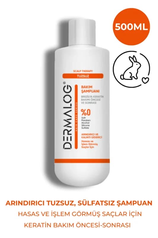 DERMALOG Arındırıcı Tuzsuz Şampuan - Salt & Sulfate Free 500 ml