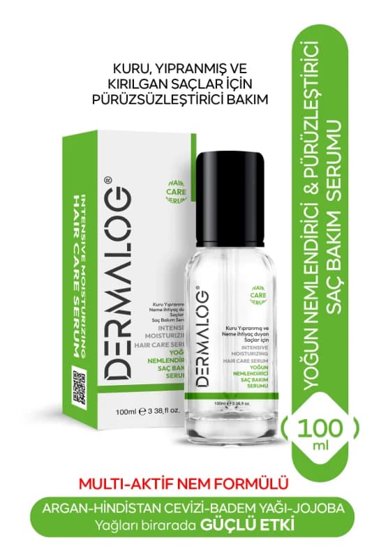 DERMALOG Kuru Ve Yıpranmış Saçlar Için Yoğun Nemlendirici Saç Serumu 100 ml (MULTİ FORMÜL)