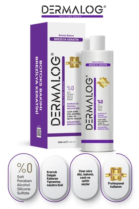 DERMALOG Saç Botoksu & Brezilya Keratini - Pofessional Premium Seri 1000 ML