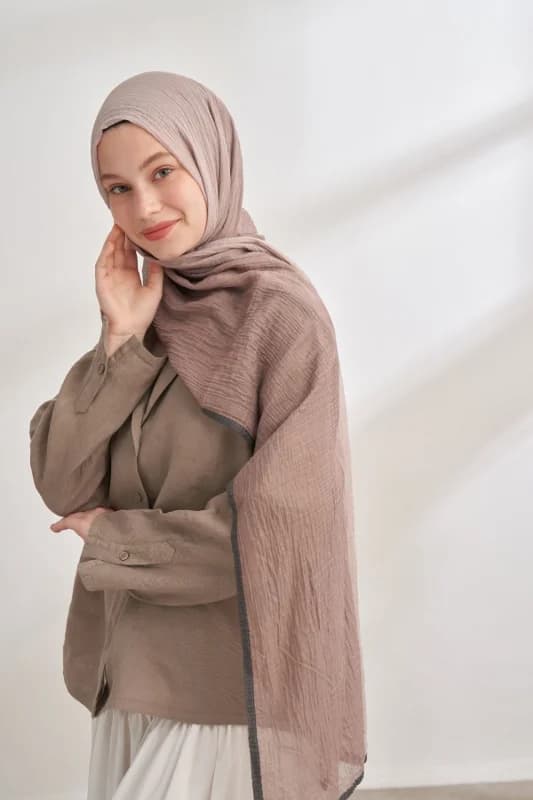 ARMANDA MÜSLİN DEGRADE BİYELİ ŞAL