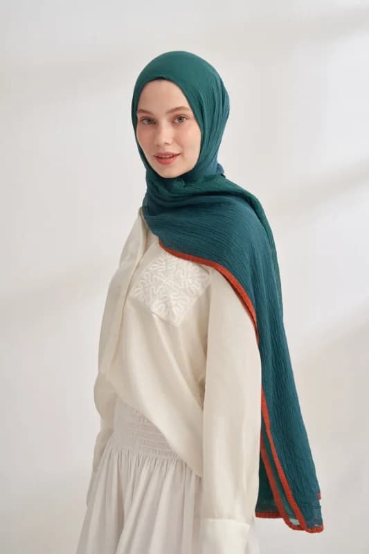ARMANDA MÜSLİN DEGRADE BİYELİ ŞAL