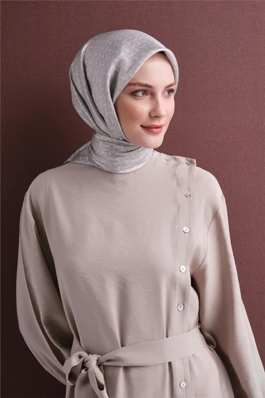 Saf İpek Twill Eşarp 9622D 83